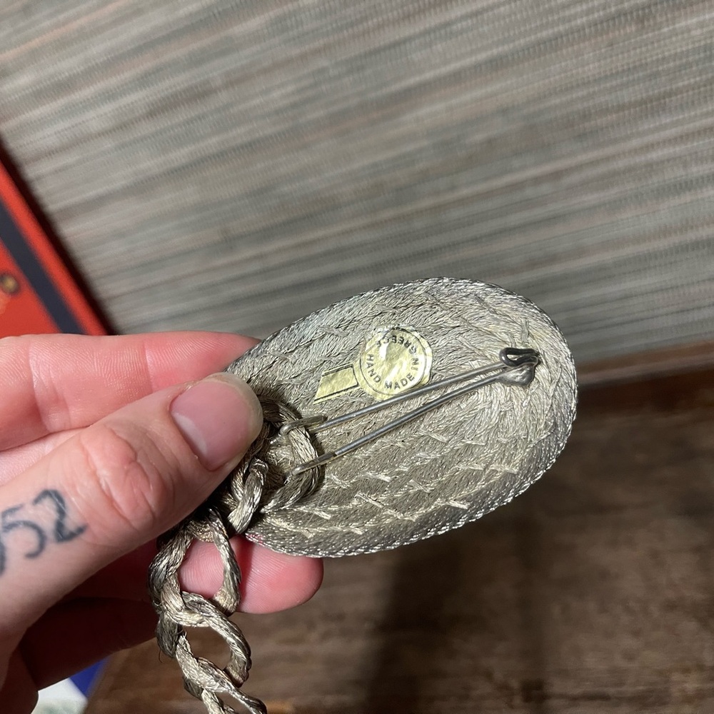Vintage Silver-Tone Braided Statement Belt - Picture 9 of 12